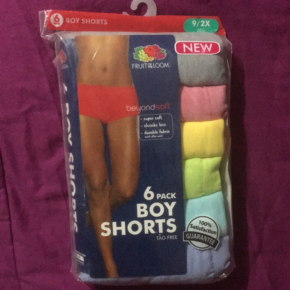 New Fruit of the Loom Boy Shorts 2x